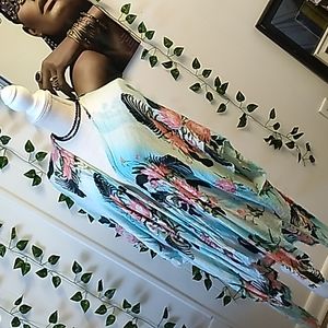 AMERICAN EAGLE FLORAL MINT / PINK  KIMONO SZ OS